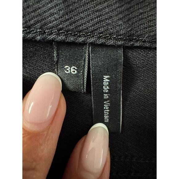 Theory Men's Black Stretch Twill Straight leg Pants Size 36 - Picture 7 of 7